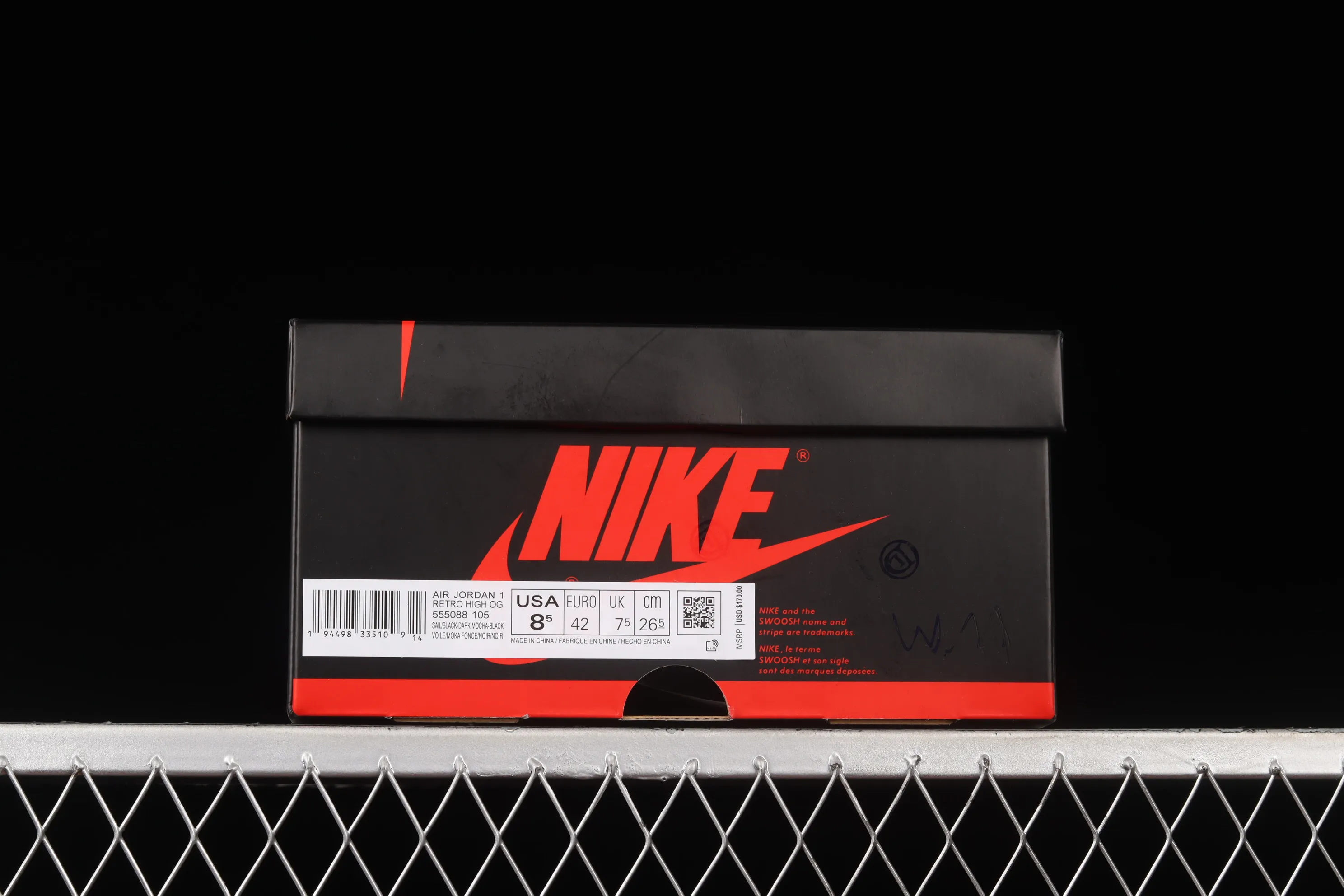 All categories Air Jordan Jordan series basketball shoes Air Jordan 1 High Foreign trade version Air Jordan 1 High OG "Dark Mocha" AJ1 Joe 1 small barb 555088-105